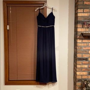 Navy Blue A-Line Dress